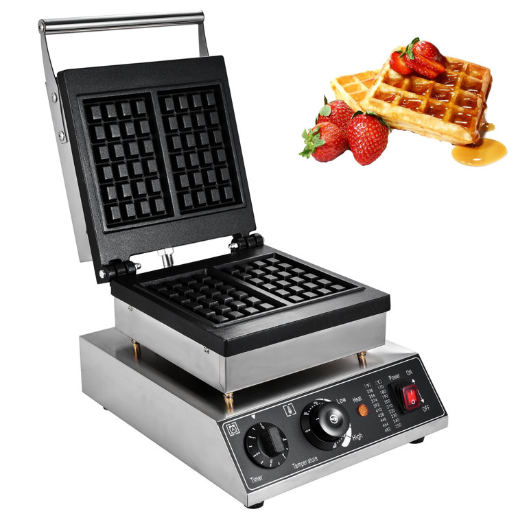 Houssem Commercial Waffle Maker Stainless Steel Waffle Machine With